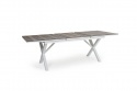 Hillmond matbord förlängningsbart 160/220x100 - vit/natur