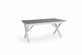 Hillmond matbord förlängningsbart 160/220x100 - vit/grå