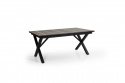 Hillmond matbord förlängningsbart 160/220x100 - svart/natur