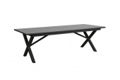 Hillmond matbord förlängningsbart 166/226x100 cm - svart/grå