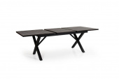 Hillmond matbord förlängningsbart 160/220x100 - svart/grå
