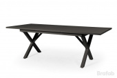 Hillmond matbord 160/220x100x76,5 cm - matt svart