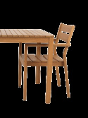 Delia karmstol - teak
