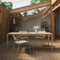 Mood Nova trädgårdsbord 219x100 H74 - sandy grey/teak