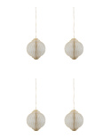 Alsta julgransdekoration, 4-pack - offwhite