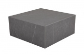 Zten soffbord 80x80 H35 cm - mörkgrå stenlook