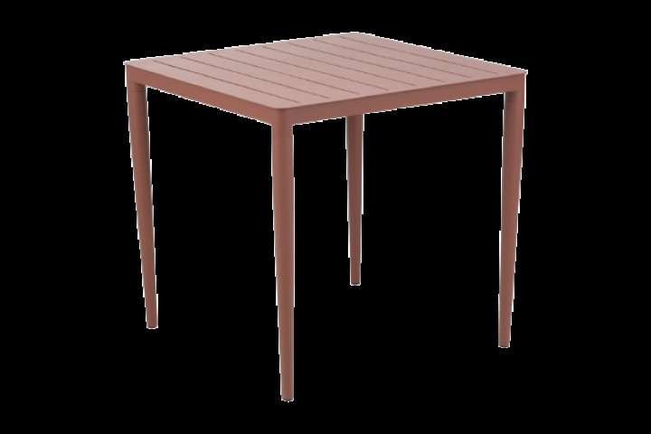 Bigby bord 76x76 H73 cm - zin red i gruppen Utemöbler / Material / Aluminiummöbler / Matbord - Aluminiummöbler hos Sommarboden i Höllviken AB (2750-48)