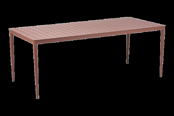 Bigby bord 195x90 H73 cm - zin red i gruppen Utemöbler / Bord / Matbord hos Sommarboden i Höllviken AB (2756-48)