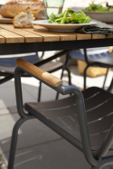 Parc trädgårdsbord 197,5x88 H74 - antracit/teak