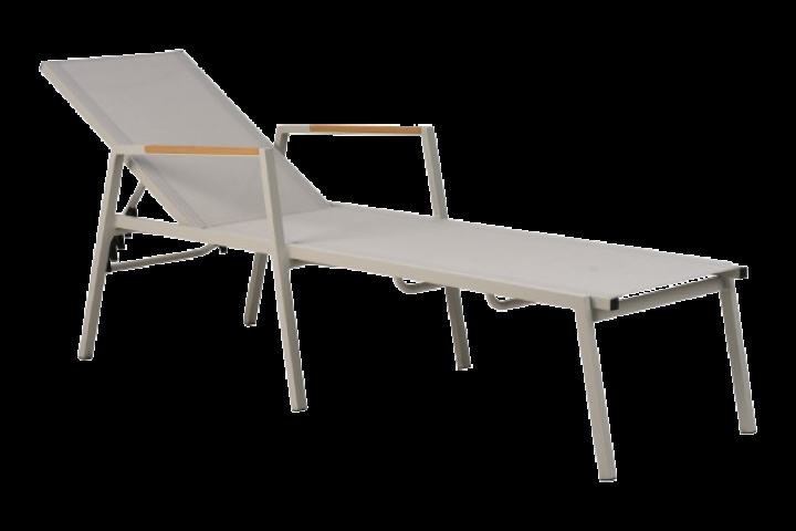 Cap vilsäng - light grey i gruppen Utemöbler / Relax / Solvagnar & Vilsängar hos Sommarboden i Höllviken AB (2769-71)