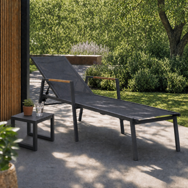 Cap vilsäng - antracit i gruppen Utemöbler / Relax / Solvagnar & Vilsängar hos Sommarboden i Höllviken AB (2769-73)