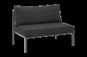 Upper 2-sits mittdel - svart/teddy black dyna