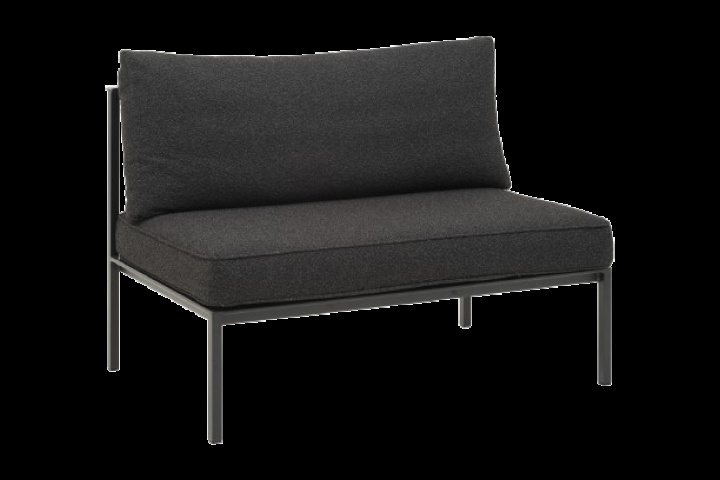 Upper 2-sits mittdel - svart/teddy black dyna i gruppen Utemöbler / Loungemöbler / Loungemoduler / Mittdelar - Loungemoduler hos Sommarboden i Höllviken AB (2804-8-888)