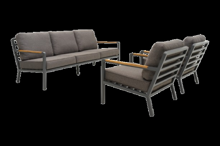 Nova soffgrupp - antracit/soft dawn dyna i gruppen Utemöbler / Loungemöbler / Loungegrupper / Färdiga paket hos Sommarboden i Höllviken AB (2813-73-796)