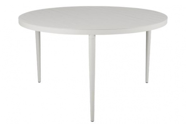 Bigby matbord Ø 130 H73 cm - light grey i gruppen Utemöbler / Material / Aluminiummöbler / Matbord - Aluminiummöbler hos Sommarboden i Höllviken AB (2866-71)