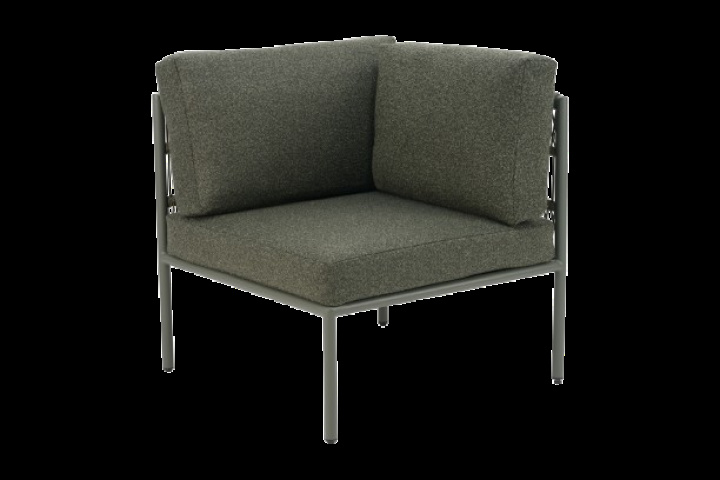 Reno hörndel - nordic green/raw avocado dyna i gruppen Utemöbler / Loungemöbler / Loungemoduler / Hörndelar - Loungemoduler hos Sommarboden i Höllviken AB (2945-34-327-320)