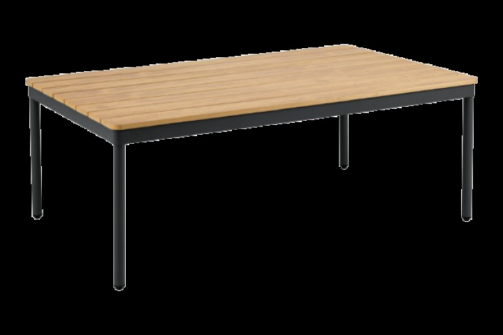 Reno soffbord 110x70 H48 cm - svart/nonwood i gruppen Utemöbler / Loungemöbler / Loungemoduler / Soffbord & Sidobord - Loungemoduler hos Sommarboden i Höllviken AB (2946-8-660)