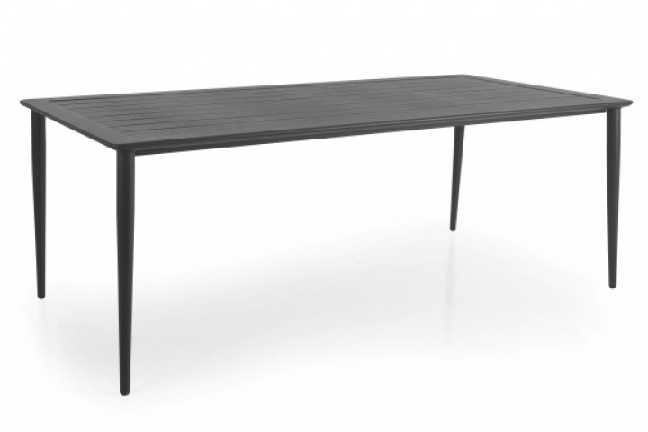 Nimes matbord 200x98 H73 cm - antracit i gruppen Utemöbler / Material / Aluminiummöbler / Matbord - Aluminiummöbler hos Sommarboden i Höllviken AB (3100-73)