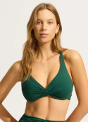 Wrap Front F-cup bikinitopp - evergreen