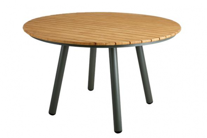Bam Bo bord Ø 120 H73 cm - nordic green/bambu i gruppen Utemöbler / Bord / Matbord hos Sommarboden i Höllviken AB (3128-34-deal)
