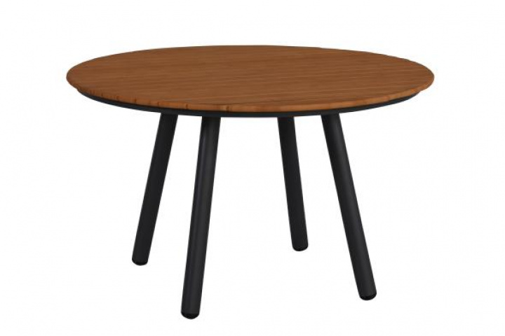 Bam Bo bord Ø 120 H73 cm - antracit/bambu i gruppen SLUTREA hos Sommarboden i Höllviken AB (3128-73-deal)