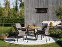 Bam Bo bord Ø 120 H73 cm - antracit/bambu