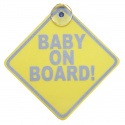 Baby on board reflex - gul