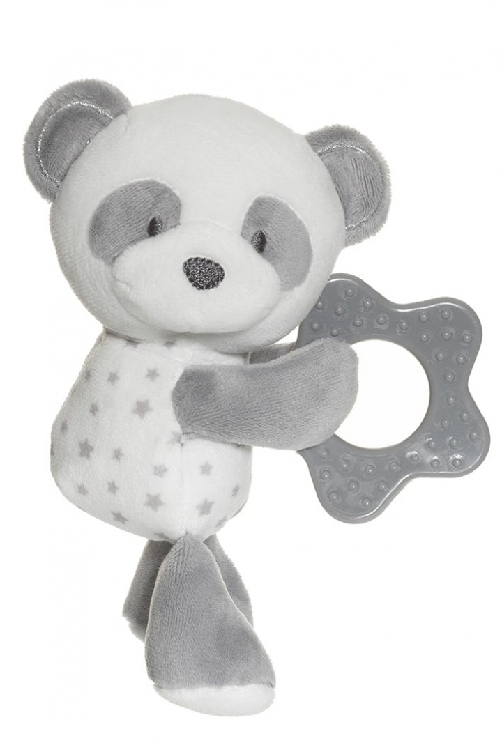 Panda! Panda! Bitleksak m. skallra - grå i gruppen Leksaker / Leksaker / 0-2 år hos Sommarboden i Höllviken AB (3167-fk)