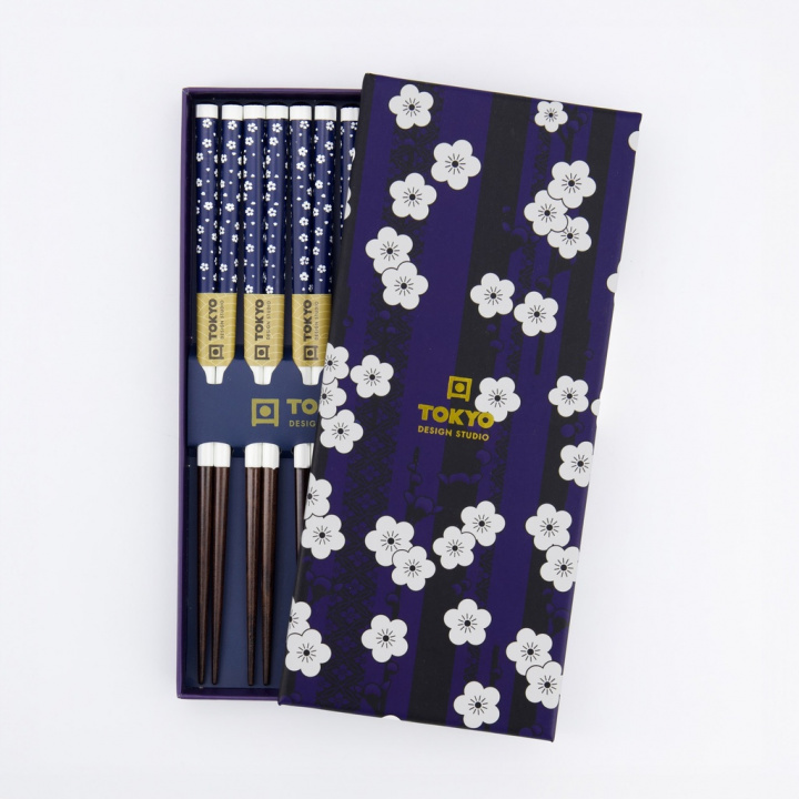 Bambu ätpinnar gift-set - blue i gruppen Inredning / Kök & Servering / Servering & Servetter hos Sommarboden i Höllviken AB (33639-TD)