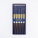 Bambu ätpinnar gift-set - blue