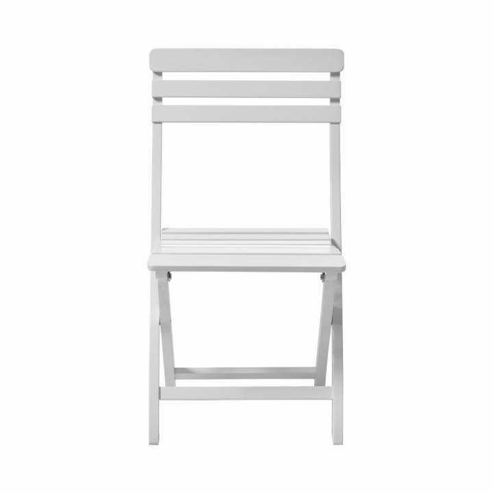 Clarish vikbar stol - vit i gruppen Utemöbler / Stolar & Trädgårdsstolar / Stolar utan karm hos Sommarboden i Höllviken AB (3540010-CI)
