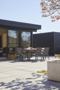 Mood extreme karmstol med textilene - antracit/teak