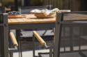 Mood Classic karmstol med textilene - antracit/teak