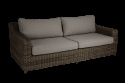 Glendon 3-sits soffa - dark brown/soft moose dyna