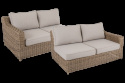 Glendon 2-sits avslut HV - rustic/beige dyna