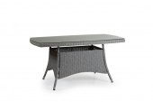 Ashfield soffbord med glas 140x80 - grå