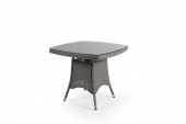 Ashfield soffbord med glas 80x80 - grå