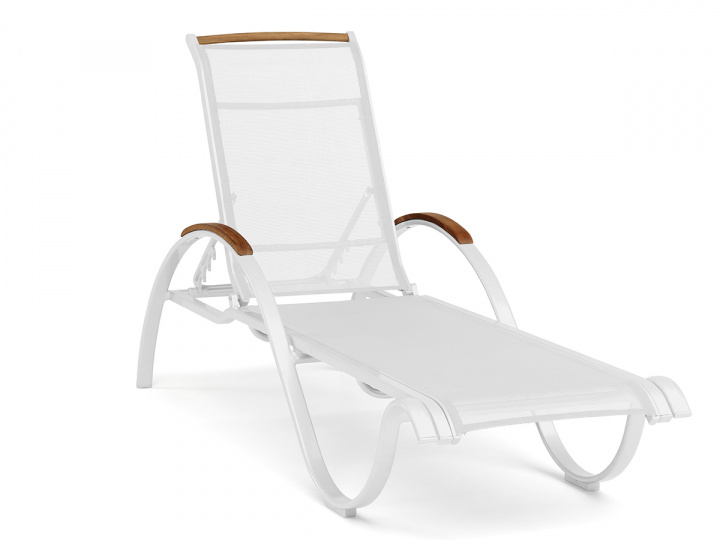 Nydala solsäng - vit i gruppen Utemöbler / Relax / Solvagnar & Vilsängar hos Sommarboden i Höllviken AB (38077)