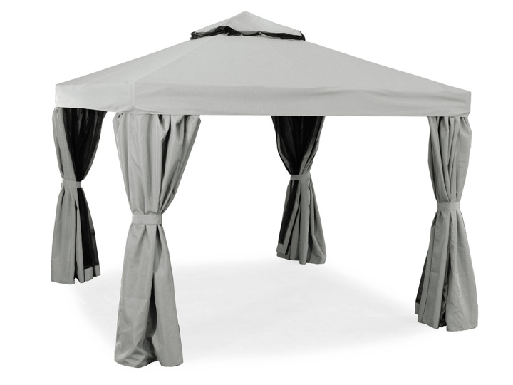 Luxor paviljong 300x300 cm - ljusgrå i gruppen Parasoller / Paviljonger hos Sommarboden i Höllviken AB (38130303)