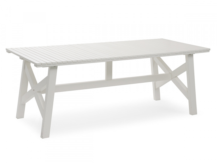 Bullerö bord 90x200 H72 cm - vit i gruppen Utemöbler / Bord / Matbord hos Sommarboden i Höllviken AB (384902077)