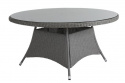 Hornbrook matbord Ø 150 H73 cm - grå/glas
