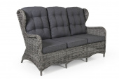 Rosita 3-sits soffa - grå/grå dyna