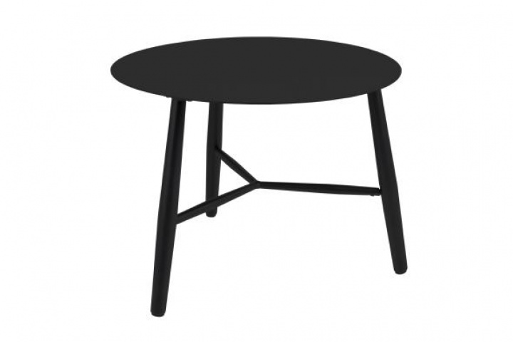 Vannes sidobord Ø 60 H45 cm - svart i gruppen Utemöbler / Loungemöbler / Loungemoduler / Soffbord & Sidobord - Loungemoduler hos Sommarboden i Höllviken AB (4006-80)
