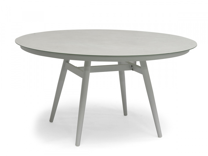 Oxhult matbord Ø 145 H74 cm - vit i gruppen Utemöbler / Bord / Matbord hos Sommarboden i Höllviken AB (4011401117)