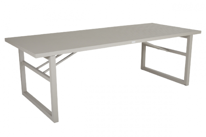 Vevi matbord 230x95 H73 cm - khaki i gruppen Utemöbler / Material / Aluminiummöbler / Matbord - Aluminiummöbler hos Sommarboden i Höllviken AB (4026-21)