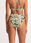 High waist bikinitrosa - avocado