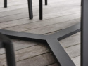 Laurion matbord Ø 150 H74 cm - svart/teak