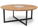 Ringsjö bord Ø180 cm - aluminium/teak/granit
