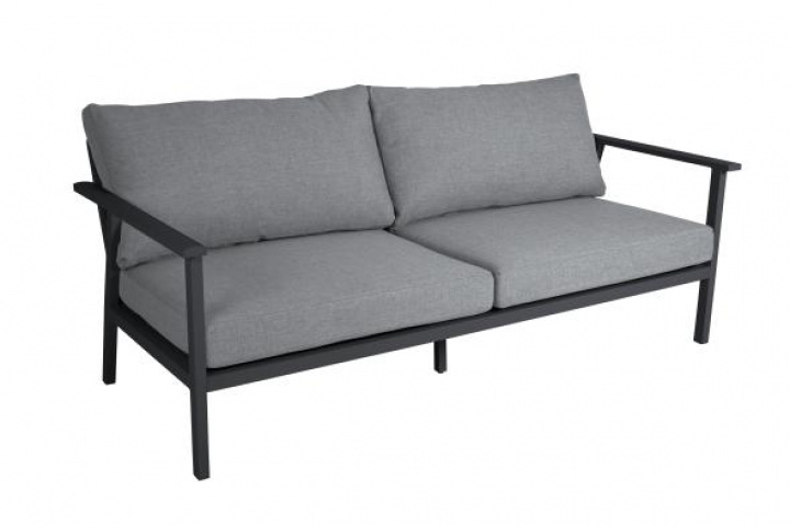 Samvaro 2,5-sits soffa - antracit/pearl grey dyna i gruppen Utemöbler / Material / Aluminiummöbler / Lounge - Aluminiummöbler hos Sommarboden i Höllviken AB (4152-73-07)