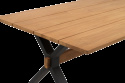 Mark bord 230x95 H73 cm - svart/teak